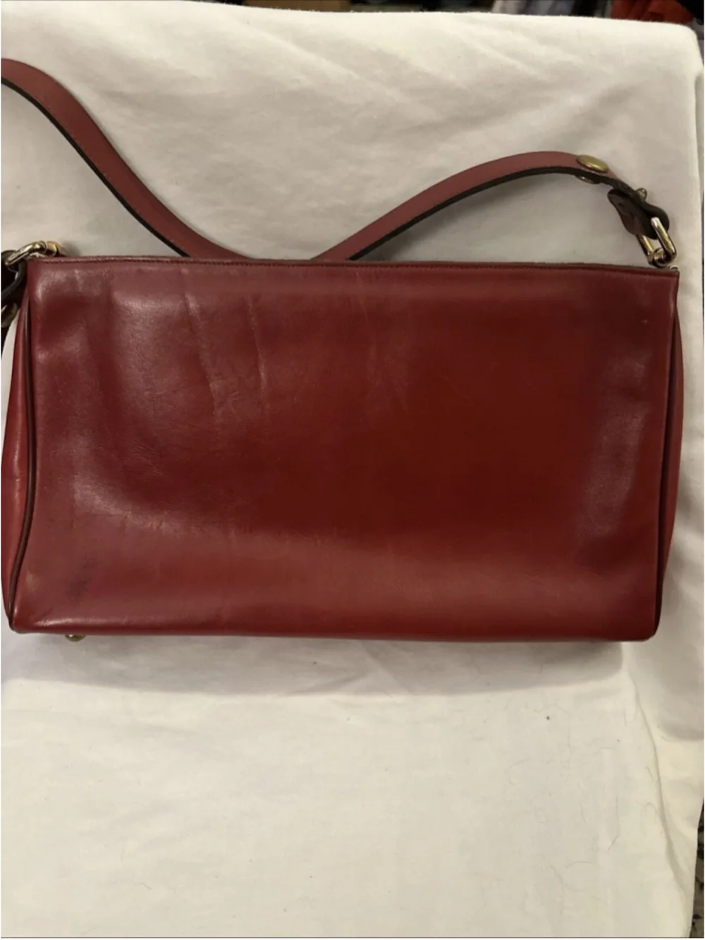 Vintage 60s 70s ETIENNE AIGNER Large Handmade Leather Handbag Shoulder Bag RARE